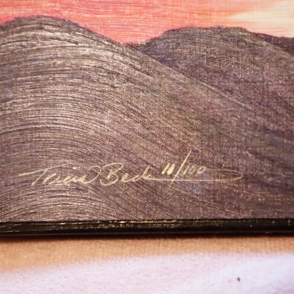 Giclée Textured Print On Wood Wall Hanging - Picture 5 of 8